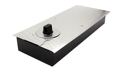 Доводчик для стеклянной двери до 80 кг EN3, напольный, 500 тыс. циклов, нержавеющая сталь AISI 304, шлифованная t183 SSS купить в Санкт-Петербурге