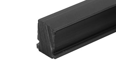 Подставка для стекла в профиль т40, материал ТЭП, цвет черный т40-05 купить в Санкт-Петербурге