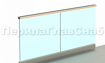 Ограждение с профильным поручнем с пазом в зажимном профиле в Санкт-Петербурге. Готовые проекты ПерилаГлавСнаб Ограждение с профильным поручнем с пазом в зажимном профиле в Санкт-Петербурге. Готовые проекты ПерилаГлавСнаб