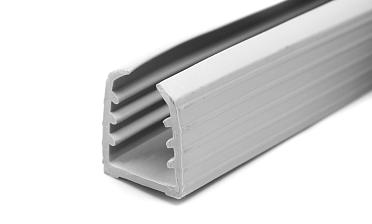 Уплотнитель в поручень с пазом 24х24 для стекла 8+8мм, EPDM (палки по 3м) СЕРЫЙ Фk303-G купить в Санкт-Петербурге