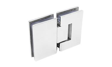 Петля для душевой кабины стекло-стекло 180° 90х55 мм AISI 304 полированная t303-2 PSS купить в Санкт-Петербурге