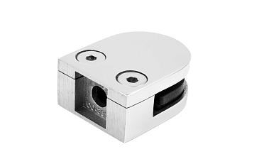 Стеклодержатель литой с вставками под стекло 8-10 мм, 4+4 мм, на плоскость 40х22х50, полированный (AISI 304) k002-10 купить в Санкт-Петербурге