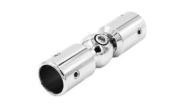 Соединитель труба-труба, шарнирный, цинк-хром полированный t915 PZn купить в Санкт-Петербурге