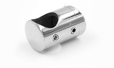 Ригеледержатель на стекло 8 мм, Ø16 мм, полированный, литой (AISI 304) k019 купить в Санкт-Петербурге