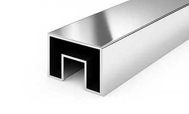 Труба 40х60, с пазом 24х24, полированная, AISI 304 k824-3 купить в Санкт-Петербурге