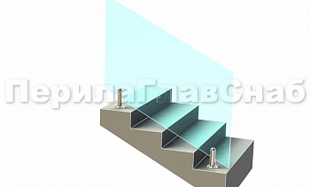 Ограждение без поручня на министойках на лестнице в Санкт-Петербурге. Готовые проекты ПерилаГлавСнаб Ограждение без поручня на министойках на лестнице в Санкт-Петербурге. Готовые проекты ПерилаГлавСнаб
