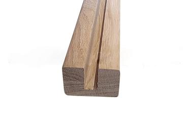 Дубовый поручень 60х40 некрашеный С ПАЗОМ, Премиум Ф-1221 купить в Санкт-Петербурге