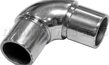Отвод трубы Ø25.4 мм с установочными кольцами, полированный (AISI 304) k325 купить в Санкт-Петербурге