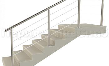 Заполнение из 4х тросиков (тросик в оболочке) для крыльца в Санкт-Петербурге. Готовые проекты ПерилаГлавСнаб