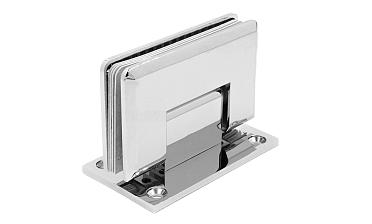 Петля для душевой кабины стена-стекло 90° 90х55 мм цинк, полированная t301 PZn купить в Санкт-Петербурге