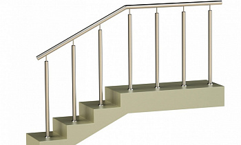 Ограждения со стойками в каждую ступень без ригелей в Санкт-Петербурге. Готовые проекты ПерилаГлавСнаб Ограждения со стойками в каждую ступень без ригелей в Санкт-Петербурге. Готовые проекты ПерилаГлавСнаб