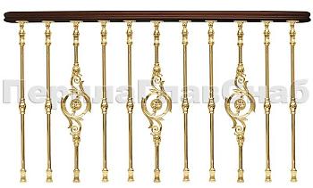 Латунные перила для лестниц серии – Деметра L05 в Санкт-Петербурге. Готовые проекты ПерилаГлавСнаб