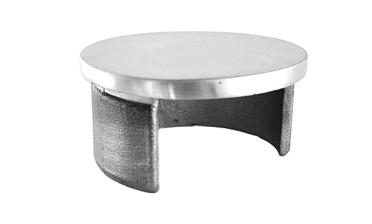 Заглушка для поручня с пазом Ø48.3 мм 4х39 мм шлифованная (AISI 304) k235-2 купить в Санкт-Петербурге