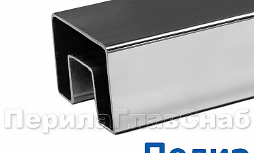 Труба 40х60, с пазом 24х24, полированная, AISI 304 k824-3 купить в Санкт-Петербурге Труба 40х60, с пазом 24х24, полированная, AISI 304 k824-3 купить в Санкт-Петербурге
