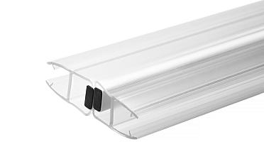 Комплект уплотнителей для стекла в душевую кабину (2 шт.), стекло-стекло 8 мм, прозрачный, 180°, 2200 мм t209-2 купить в Санкт-Петербурге