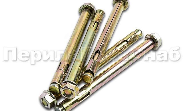 Анкер-гайка М8х10х125 мм, (торц. стойки) оц. М-3712