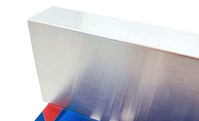 Накладка для крепления (тыльная/лицевая) из шлифованной нержавейки 1.0 мм длина 2,0 м k601-24 2