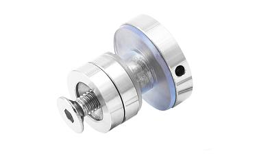 Крепление трека к стеклу AISI 304 шлифованное t449 SSS  купить в Санкт-Петербурге