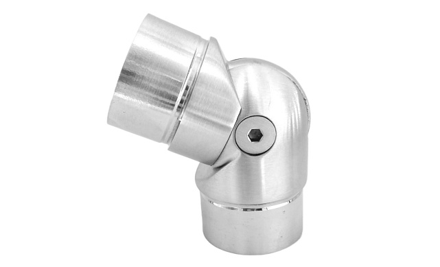 Поворот литой, внутренний, шарнирный, под Ø50.8х1.5 мм, шлифованный, AISI 304 Фk011-6 Поворот литой, внутренний, шарнирный, под Ø50.8х1.5 мм, шлифованный, AISI 304 Фk011-6