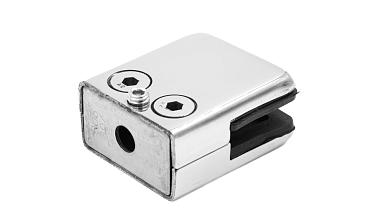 Стеклодержатель штампованный, под стекло 10 мм (5+5 мм), на плоскость 40х24х48 полированный (AISI 304) k352-10 купить в Санкт-Петербурге