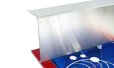 Накладка для крепления (тыльная/лицевая) из шлифованной нержавейки 1.0 мм длина 2,0 м k601-24 купить в Санкт-Петербурге