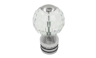 Стеклянный шар, наконечник на стойку Ø50.8 мм, с алюминиевой системой фиксации, прозрачный k248 купить в Санкт-Петербурге