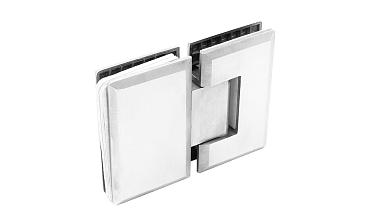 Петля для душевой кабины стекло-стекло 180° 90х55 мм, шлифованная  t303 SSS купить в Санкт-Петербурге