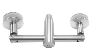 Крепление двойное с рутелями к стене, AISI 304 k629 купить в Санкт-Петербурге