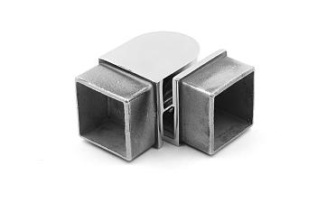 Поворот поручня 40х40 мм, регулируемый, полированный, (AISI 304) k366 купить в Санкт-Петербурге