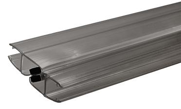 Комплект уплотнителей для стекла 8мм (2 шт.), полупрозрачный черный, стекло-стекло, с магнитом 90°/180°, 2,2 м t210-2 BL купить в Санкт-Петербурге