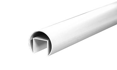 Труба  Ø42.4 мм, с пазом 24х24 мм, анодированный алюминий Фk820 AL купить в Санкт-Петербурге