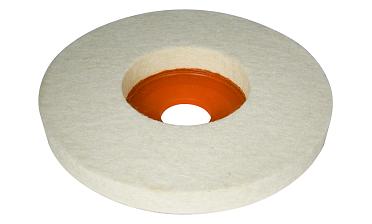 K427-3 войлок белый Ø125х10 мм очищенный, для тонкой полировки 11 000 rpm, Premium k427-3  купить в Санкт-Петербурге