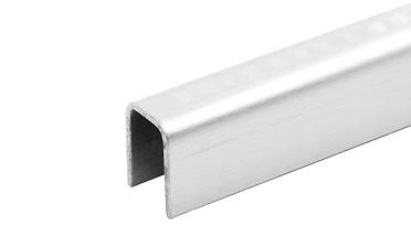 Профиль П-образный, L=2500 мм, t=1 мм, для стекла 8 мм, шлиф. (AISI 304)  t115 SSS купить в Санкт-Петербурге