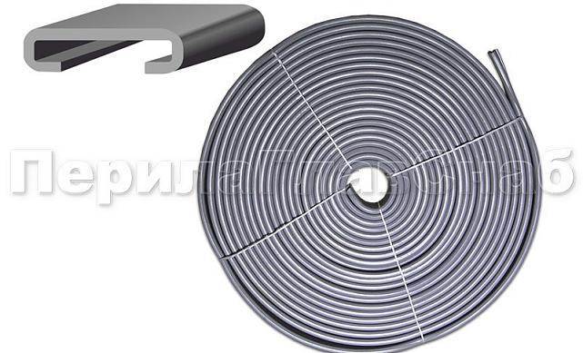 Поручень ПВХ пластиковый, цвет серый, на полосу 40х4 мм Ф-0681  2 Поручень ПВХ пластиковый, цвет серый, на полосу 40х4 мм Ф-0681  2