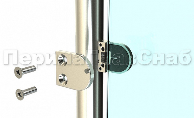 Стойка круглая Ø38.1: 2 штамп. зажимных стеклодержателя, полированная, высота 950 мм (AISI 201) k726-L 2 Стойка круглая Ø38.1: 2 штамп. зажимных стеклодержателя, полированная, высота 950 мм (AISI 201) k726-L 2