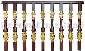 Латунные перила для лестниц серии – Гранд Опера L03 в Санкт-Петербурге. Готовые проекты ПерилаГлавСнаб