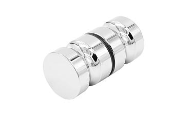 Ручка-кноб для двери 32х38 мм латунь-хром, полированная t692 PC купить в Санкт-Петербурге