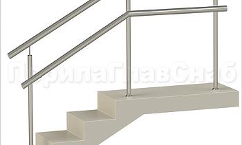 Нержавеющие ограждения с детским поручнем без ригелей в Санкт-Петербурге. Готовые проекты ПерилаГлавСнаб