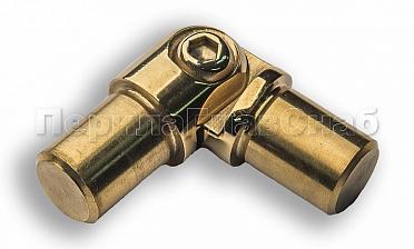 Поворот ригеля Ø16х1.5 мм, с двумя установочными штифтами, шарнирный, золото (AISI 304) k060-88 купить в Санкт-Петербурге Поворот ригеля Ø16х1.5 мм, с двумя установочными штифтами, шарнирный, золото (AISI 304) k060-88 купить в Санкт-Петербурге