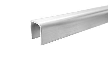 Профиль П-образный, L=2000 мм, t=1.5 мм, для стекла 12 мм, шлиф. (AISI 304) Ф-0455 купить в Санкт-Петербурге