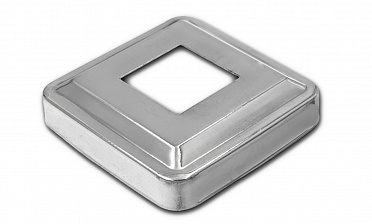 Низ стойки фигурный под трубу 25х25 мм, 66х66х0.4, высота 16 мм, полированный (AISI 304) k374 купить в Санкт-Петербурге Низ стойки фигурный под трубу 25х25 мм, 66х66х0.4, высота 16 мм, полированный (AISI 304) k374 купить в Санкт-Петербурге