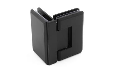 Петля для душевой стекло-стекло 90х55 мм, 90°, цинк, черный t304 BZn купить в Санкт-Петербурге