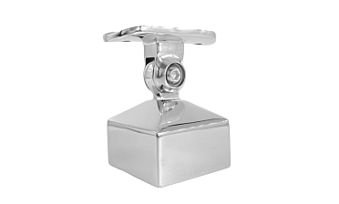 Наконечник 40х40 мм внешний полированный, с ложе под Ø50.8 мм, литой, регулируемый, облегченный, AISI 304, k239-4-NEW купить в Санкт-Петербурге