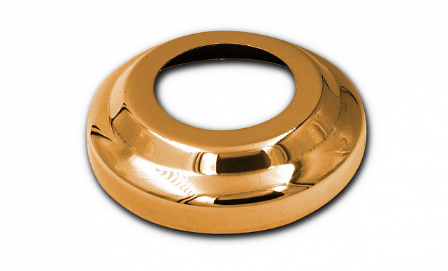 Низ стойки Ø38.1 мм, S=0.8 мм, внешний Ø78х12 мм, золото Фk007-88 Низ стойки Ø38.1 мм, S=0.8 мм, внешний Ø78х12 мм, золото Фk007-88