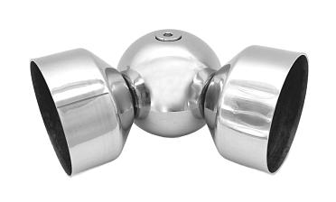 Поворот дер./пласт. поручня Ø49х0.8 мм, полированный, (AISI 201) k053-4 купить в Санкт-Петербурге