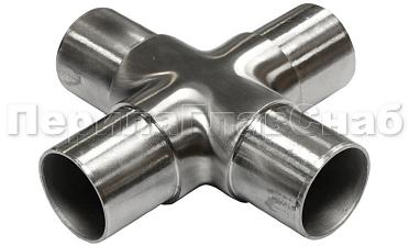 Соединение поручня Ø38.1 мм, крестовина (AISI 304) k360 купить в Санкт-Петербурге