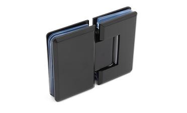 Петля для душевой кабины стекло-стекло 180°, 90*55, цинк, черн. t303 BZn купить в Санкт-Петербурге