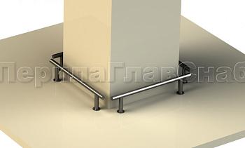 Защитный отбойник для автомобилей из черного металла в Санкт-Петербурге. Готовые проекты ПерилаГлавСнаб