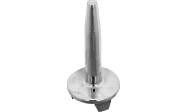Наконечник палец (солдатик) на стойку Ø38.1 мм, без ложемента, литой, полированный, повышенной коррозионной стойкости, под сварку, облегченный, нержавеющий AISI 316, k034-3 купить в Санкт-Петербурге