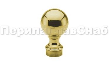 Наконечник стойки шар, Ø38.1 мм, литой, утяжеленный, золото k070-88 купить в Санкт-Петербурге